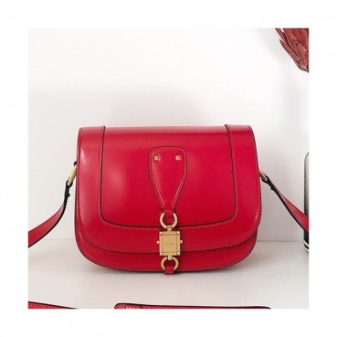Valentino 2020 Ladies Leather Shoudler Bag,22CM - 발렌티노 2020 여성용 레더 숄더백, VTB0955,22CM,레드