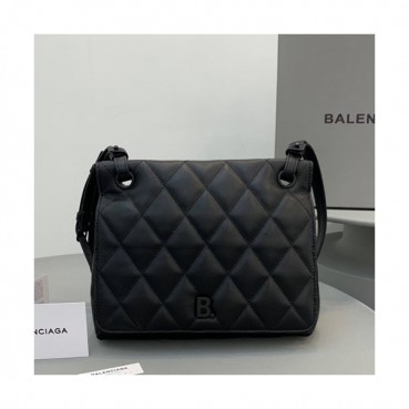 Balenciaga 2019 Leather Shoulder Bag,25CM - 발렌시아가 2019 레더 숄더백,BGB0524,25CM,블랙