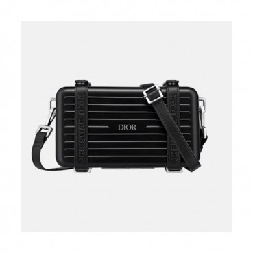 Dior & Rimowa 2019 Shoulder Bag,20CM - 디올 & 리모와 2019 여성용 숄더백  DIOB0496,20CM,블랙