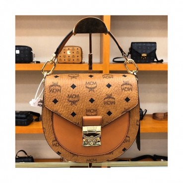 MCM 2020 Visetos Tote Shoulder Bag,21cm - 엠씨엠 2020 여성용 비세토스 토트 숄더백 MCMB0418, 21cm,브라운