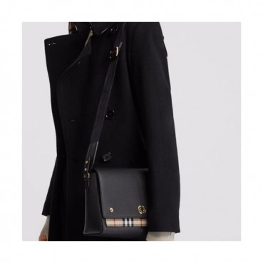 Burberry 2019 Leather Shoulder Bag, 25cm - 버버리 2019 여성용 레더 숄더백 ,BURB0450,25cm,블랙
