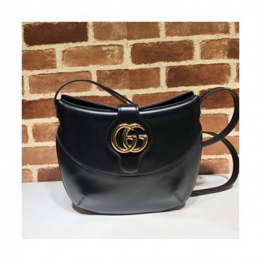Gucci 2019 Arli Leather Shoulder Bag,30CM - 구찌 2019 알리 여성용 레더 숄더백 568857,GUB0946,30cm,블랙