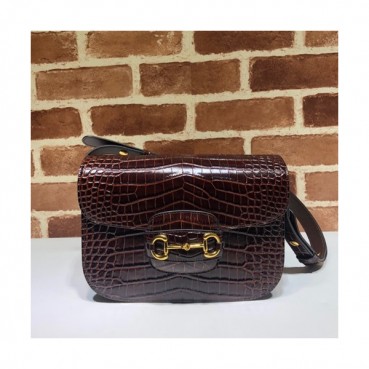 Gucci 2019 Horsebit Leather Shoulder Bag,25CM - 구찌 2019 홀스빗 여성용 레더 숄더백 602204,GUB0940,25cm,브라운