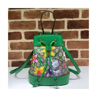 Gucci 2020 GG Ophidia Supreme Women Bucket Bag,26CM - 구찌 2020 GG 오피디아 수프림 여성용  버킷백 550621,GUB0922,26CM,그린