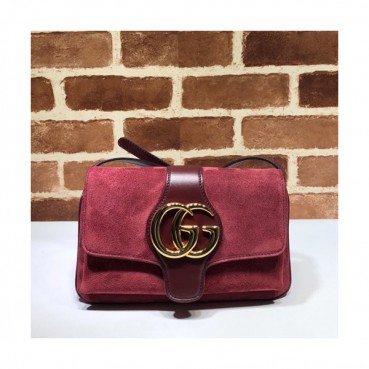 Gucci 2019 Arli Suede Shoulder Bag,25CM - 구찌 2019 알리 스웨이드 숄더백 550129,GUB0920,25CM,레드