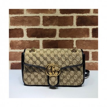 Gucci 2019 GG Marmont Women Shoulder Bag,26CM - 구찌 2019 GG 마몬트 여성용 숄더백 443497,GUB0904,26CM,브라운