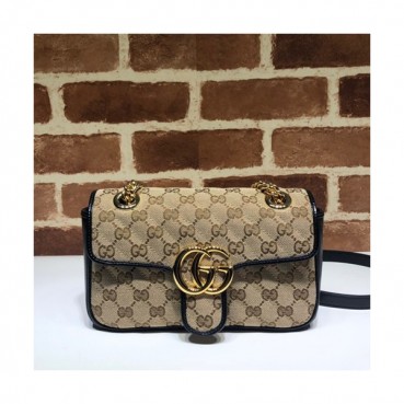 Gucci 2019 GG Marmont Women Shoulder Bag,23CM - 구찌 2019 GG 마몬트 여성용 숄더백 446744,GUB0904,23CM,브라운