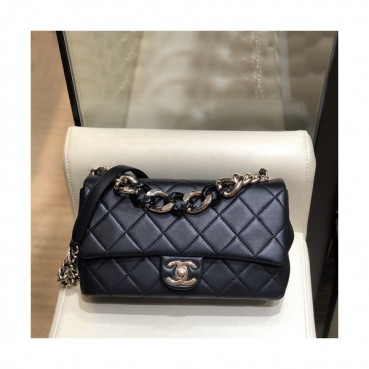 Chanel 2019 Woman Leather Tote Shoulder Bag 27CM - 샤넬 2019 여성용 레더 토트 숄더백,CHAB1344,27CM,블랙