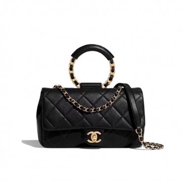 Chanel 2019 Woman Leather Tote Shoulder Bag 24CM - 샤넬 2019 여성용 레더 토트 숄더백,CHAB1339,24CM,블랙