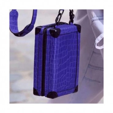 Louis Vuitton 2019 Soft Trunk Shoulder Bag,14cm - 루이비통 2019 소프트 트렁크 숄더백 M45044,LOUB1891,14cm,블루