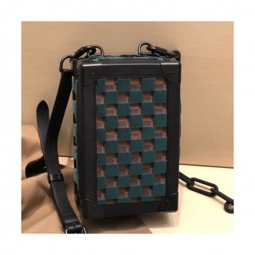 Louis Vuitton 2019 Soft Trunk Shoulder Bag,14cm - 루이비통 2019 소프트 트렁크 숄더백 M45044,LOUB1890,14cm,브라운+그린