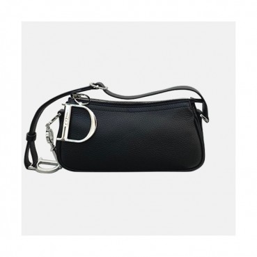 Dior 2019 Leather Shoulder Bag,23CM - 디올 2019 레더 여성용 숄더백  DIOB0477,23CM,블랙