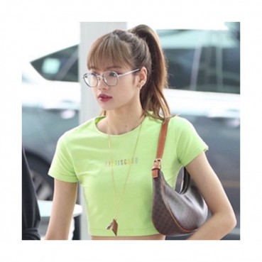 [블랙핑크 리사 백]Celine 2019 Triomphe Canvas Shoulder Bag,23CM - 셀린느 2019  트리옴페 캔버스 숄더백 ,CELB0082,23CM,브라운 