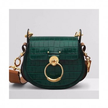 Chole 2019 Tess Leather Shoulder Bag, 20.5cm -  끌로에 2019 테스 레더 숄더백,CLB0153,20.5cm,그린