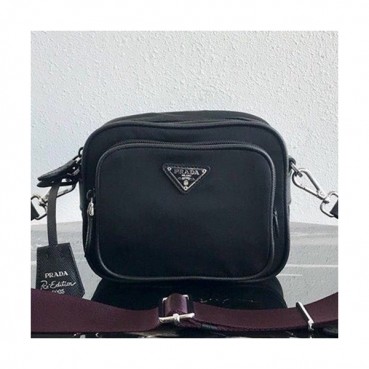 Prada 2019 Camera Nylon Shoulder Bag,14.5cm - 프라다 2019 카메라 남여공용 나일론 숄더백 ,PRAB0107,14.5cm,블랙