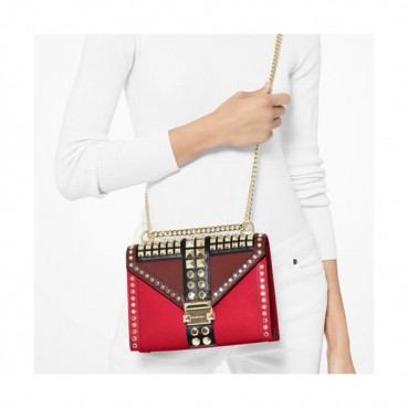 Michael Kors 2019 Leather Chain Shoulder Bag, 24CM - 마이클 코어스 2019 레더 체인 숄더백 ,MKB0301, 24CM,레드