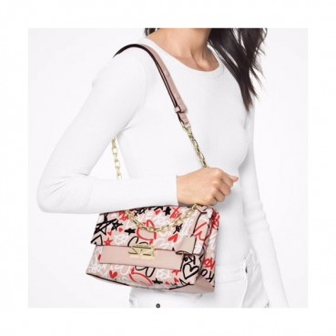 Michael Kors 2019 Leather Shoulder Bag, 24CM - 마이클 코어스 2019 레더 숄더백 ,MKB0297, 24CM,핑크