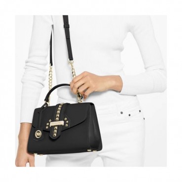 Michael Kors 2019 Leather Shoulder Bag, 22CM - 마이클 코어스 2019 레더 숄더백 ,MKB0289, 22CM,블랙