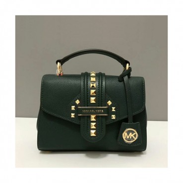 Michael Kors 2019 Leather Shoulder Bag, 22CM - 마이클 코어스 2019 레더 숄더백 ,MKB0284, 22CM,그린