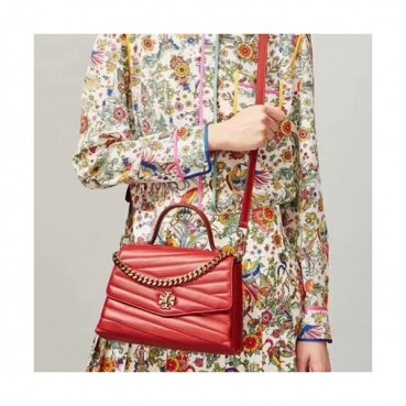 Tory Burch 2019 Leather Tote Shoulder Bag,24cm - 토리버치 2019 레더 토트 숄더백 TBB0249,24cm,레드