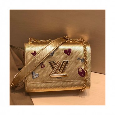 Louis Vuitton 2019 Epi Twist Shouder Bag,23cm - 루이비통 2019 에삐 트위스트 숄더백 ,M52890,LOUB1881,23cm,옐로우골드