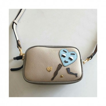 Tory Burch 2019 Leather Camera Shoulder Bag,17.5cm - 토리버치 2019 레더 카메라 숄더백 TBB0224,17.5cm,베이지