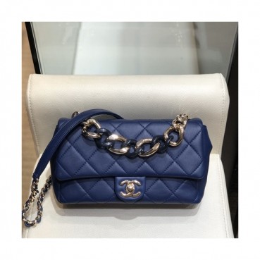 Chanel 2019 Woman Leather Tote Shoulder Bag 24CM - 샤넬 2019 여성용 레더 토트 숄더백,CHAB1315,24CM,네이비