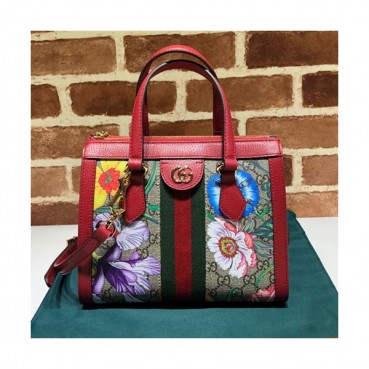Gucci 2019 Ophidia Supreme Women Tote Shoulder Bag,24CM - 구찌 2019 오피디아 수프림 여성용 토트 숄더백 547551,GUB0875,24CM,레드