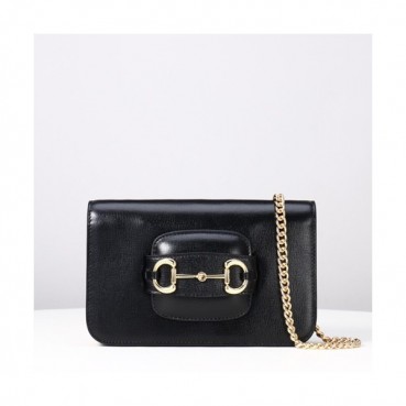 Gucci 2019 Leather Chain Shoulder Bag,20CM - 구찌 2019 여성용 레더 체인 숄더백 ,GUB0856,20cm,블랙