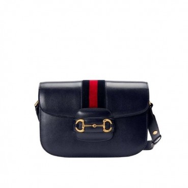 Gucci 2019 Horsebit Leather Shoulder Bag,25CM - 구찌 2019 홀스빗 여성용 레더 숄더백 602204,GUB0852,25cm,네이비