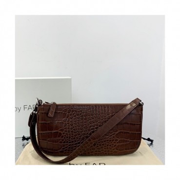 By Far 2019 Leather Tote Shoulder Bag,28cm - 바이 파 2019 레더 토트 숄더백 BYFB0011,28cm,브라운