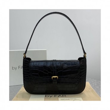 By Far 2019 Leather Tote Shoulder Bag,26cm - 바이 파 2019 레더 토트 숄더백 BYFB0006,26cm,블랙