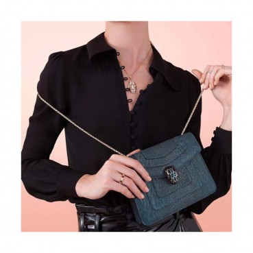 Bvlgari 2019 Serpenti Forever Shoulder Bag,20CM - 불가리 2019 세르펜티 포에버 숄더백,BVLB0170,20cm블루