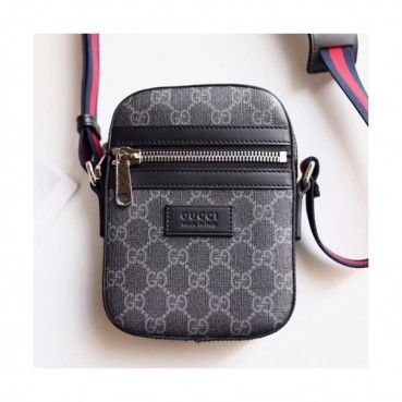 Gucci 2019 GG Supreme Shoulder Bag,18CM - 구찌 2019 GG 수프림 남여공용 숄더백 598103,GUB0847,18CM,블랙