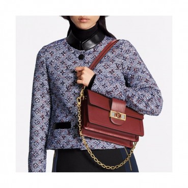 Louis Vuitton 2019 Dauphine Leather Shoulder Bag,20/25cm - 루이비통 2019 다프네 여성용 레더 숄더백,M55735,LOUB1857,20/25cm,레드