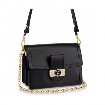 Louis Vuitton 2019 Dauphine Leather Shoulder Bag,20/25cm - 루이비통 2019 다프네 여성용 레더 숄더백,M55735,LOUB1856,20/25cm,블랙