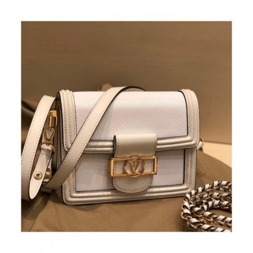 Louis Vuitton 2019 Dauphine Epi Leather Shoulder Bag,20cm - 루이비통 2019 다프네 여성용 에삐 레더 숄더백,M44391,LOUB1784 ,20cm,화이트