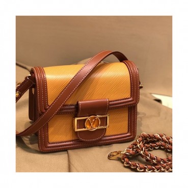 Louis Vuitton 2019 Dauphine Epi Leather Shoulder Bag,20cm - 루이비통 2019 다프네 여성용 에삐 레더 숄더백,M44391,LOUB1780 ,20cm,오렌지카멜