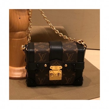 Louis Vuitton 2019 Essential Trunk Chain Shoulder Bag,16.5cm - 루이비통 2019 에센셜 트렁크 체인 숄더백 M62553,LOUB1715,16.5cm,브라운