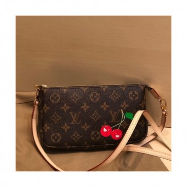 Louis Vuitton 2019 Monogram Canvas Clutch Bag / Tote Shoulder Bag ,21cm - 루이비통 2019 캔버스 클러치백 / 토트 숄더백,M51985, LOUB1711, 21cm,브라운