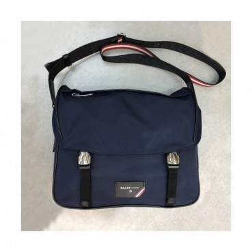 Bally 2019 Nylon Shoulder Bag,34cm  - 발리 2019 나일론 남성용 숄더백 BALB0127,34cm,네이비