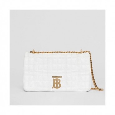 Burberry 2019 Leather TB Chain Shoulder Bag, 23cm - 버버리 2019 여성용 레더 TB 체인 숄더백 ,BURB0425,23cm,화이트