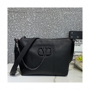 Valentino 2019 Leather Vsling Shoudler Bag,27CM - 발렌티노 2019 레더 브이슬링 숄더백,VTB0821,27CM,블랙