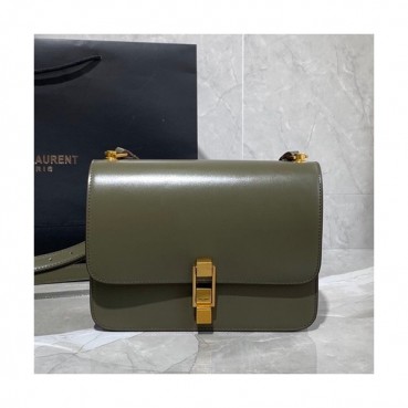 Saint Laurent 2019 Leather Carre Satchel Shoulder Bag,23cm - 입생로랑 2019 여성용 레더 까레 사첼 숄더백 585060, SLB0518,23cm,그레이