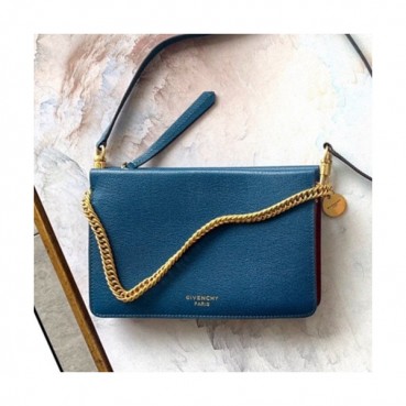 Givenchy 2019 Cross 3 Leather Shoulder Bag,22CM - 지방시 2019 크로스 3 레더 숄더백,GVB0307,22CM,블루
