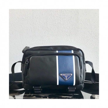Prada 2019 Nylon & Leather Messenger Shoulder Bag,21CM - 프라다 2019 나일론&레더 남성용 메신저 숄더백,2VH043