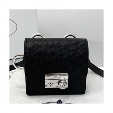 Prada 2019 Leather Shoulder Bag,8cm - 프라다 2019 여성용 레더 숄더백 ,PRAB0084,8cm,블랙