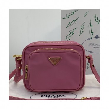 Prada 2019 Camera Nylon Shoulder Bag,14.5cm - 프라다 2019 카메라 남여공용 나일론 숄더백 ,PRAB0082,14.5cm,핑크