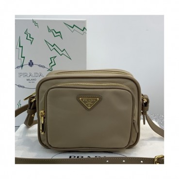 Prada 2019 Camera Nylon Shoulder Bag,14.5cm - 프라다 2019 카메라 남여공용 나일론 숄더백 ,PRAB0081,14.5cm,베이지