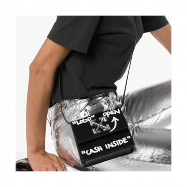 Off White 2019 Leather Shoulder Bag,17cm - 오프화이트 2019 레더 숄더백 5555